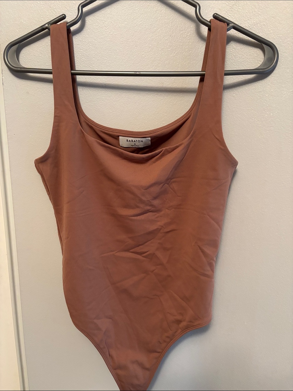 Babaton Rusty Rose Scoop Neck Tank Bodysuit